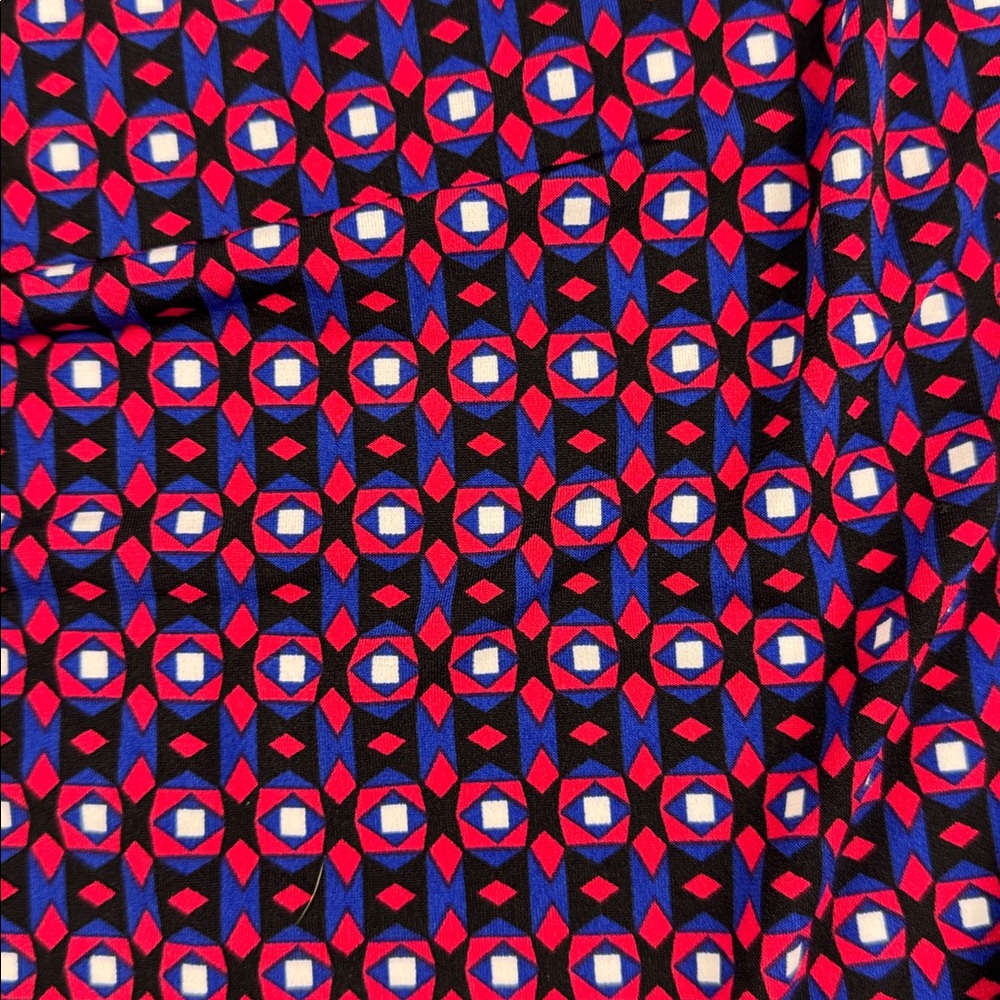 Calvin Klein Women's sleeveless Patterned blouse - Red and Blue - Picture 2 of 7